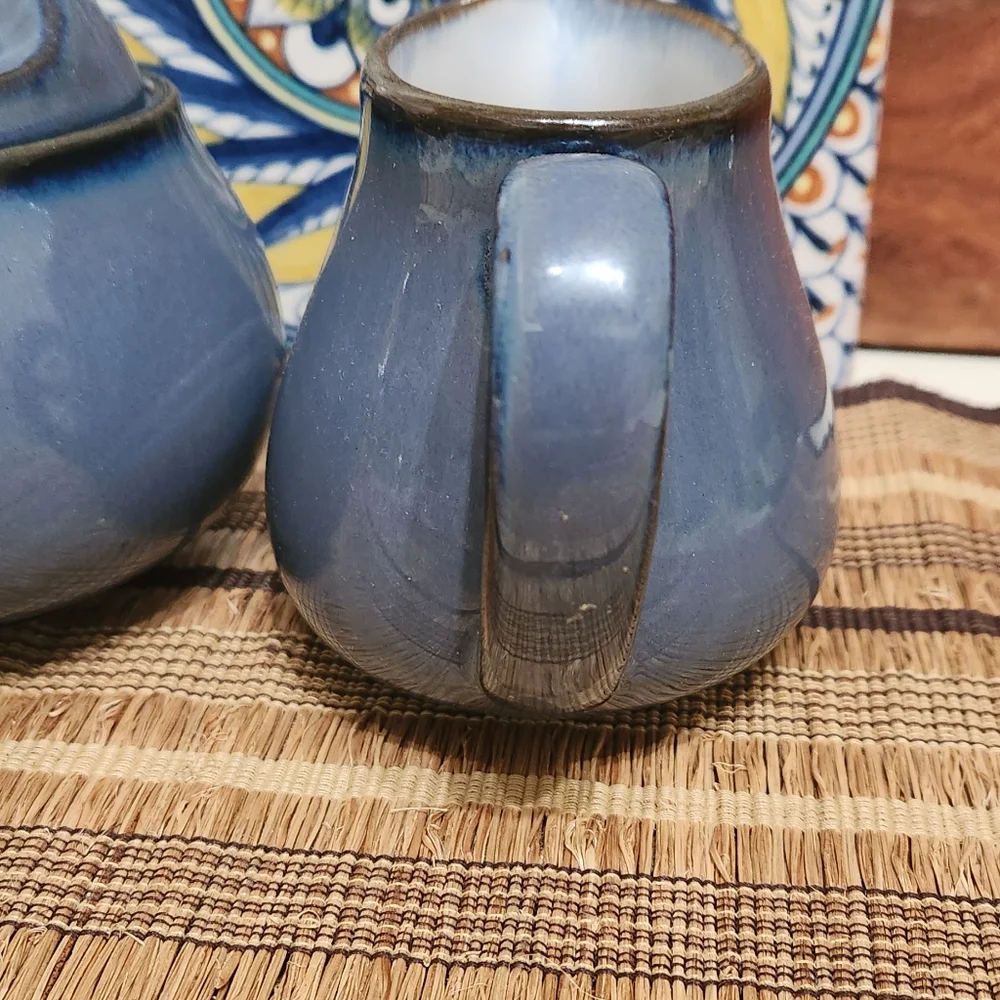 Sango Pottery Sugar and Creamer Set + Decorative Tile - Picture 3 of 10